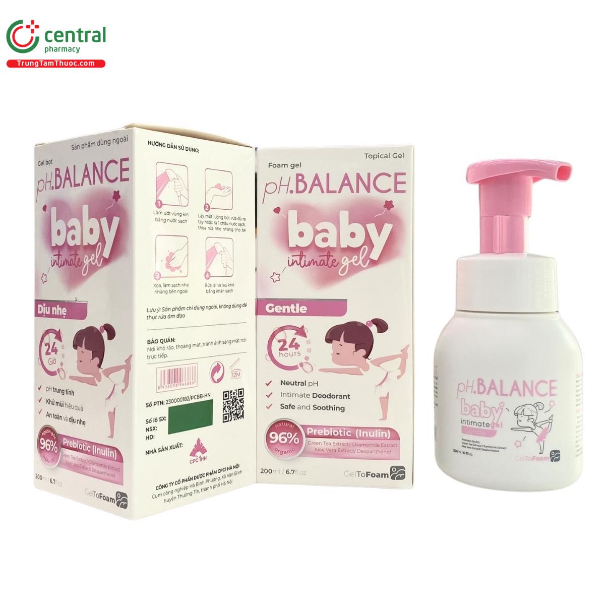 ph balance baby intimate gel 3 D1528