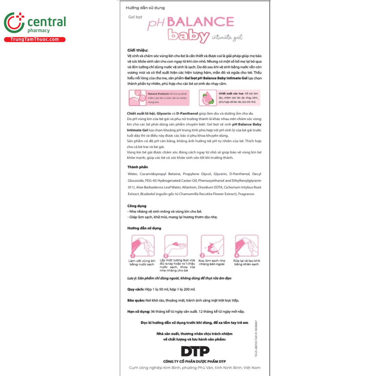 ph balance baby intimate gel 9 H3507