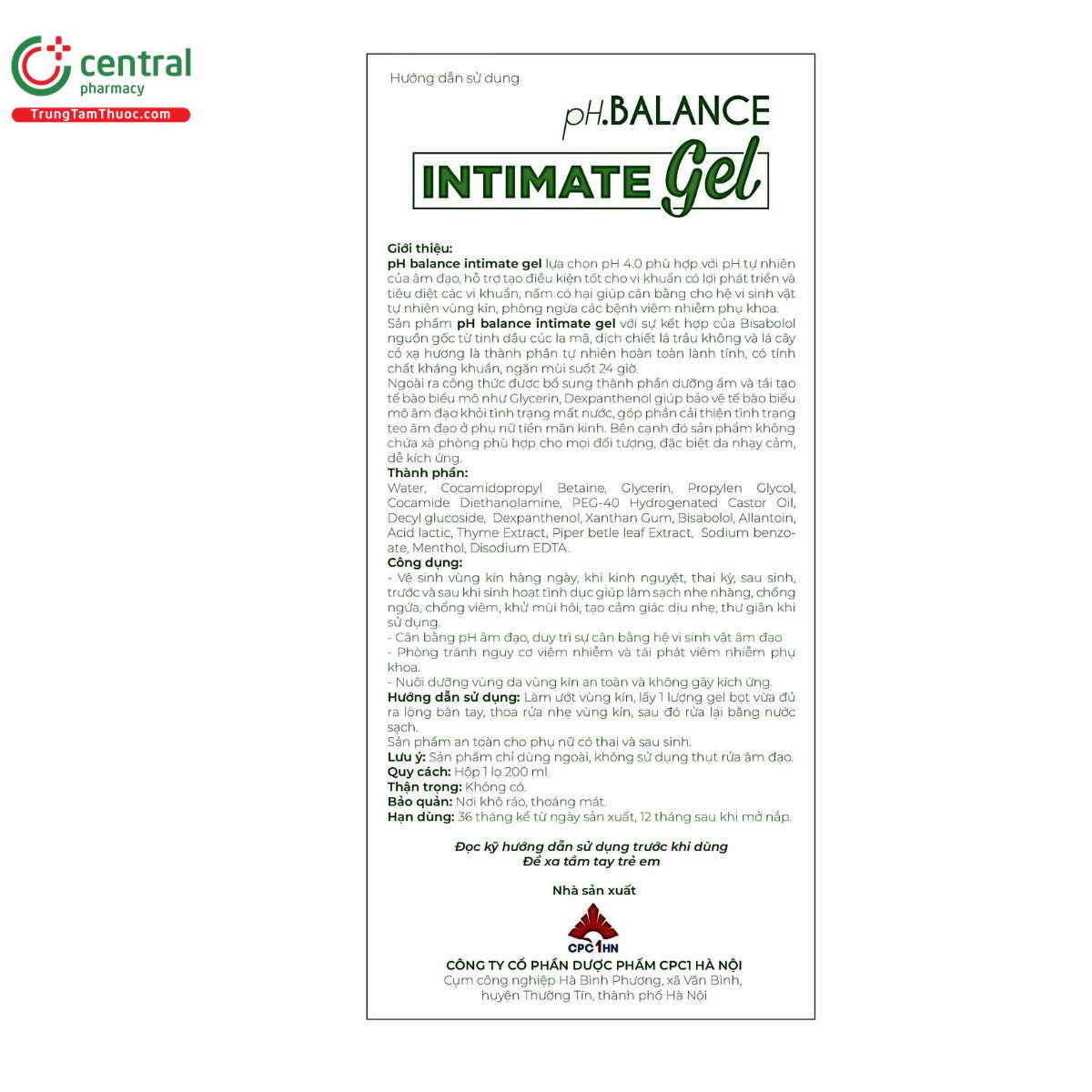 ph balance intimate gel 5 K4312 ph balance intimate gel 5 K4312