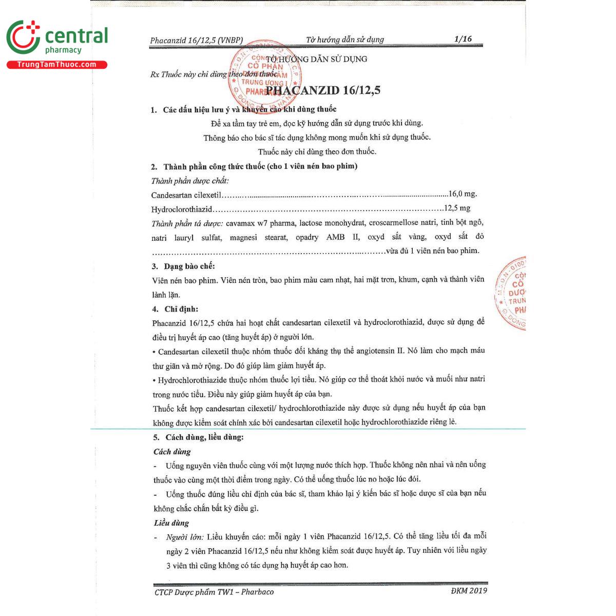 phacanzid 16 125 4 Q6312 phacanzid 16 125 4 Q6312