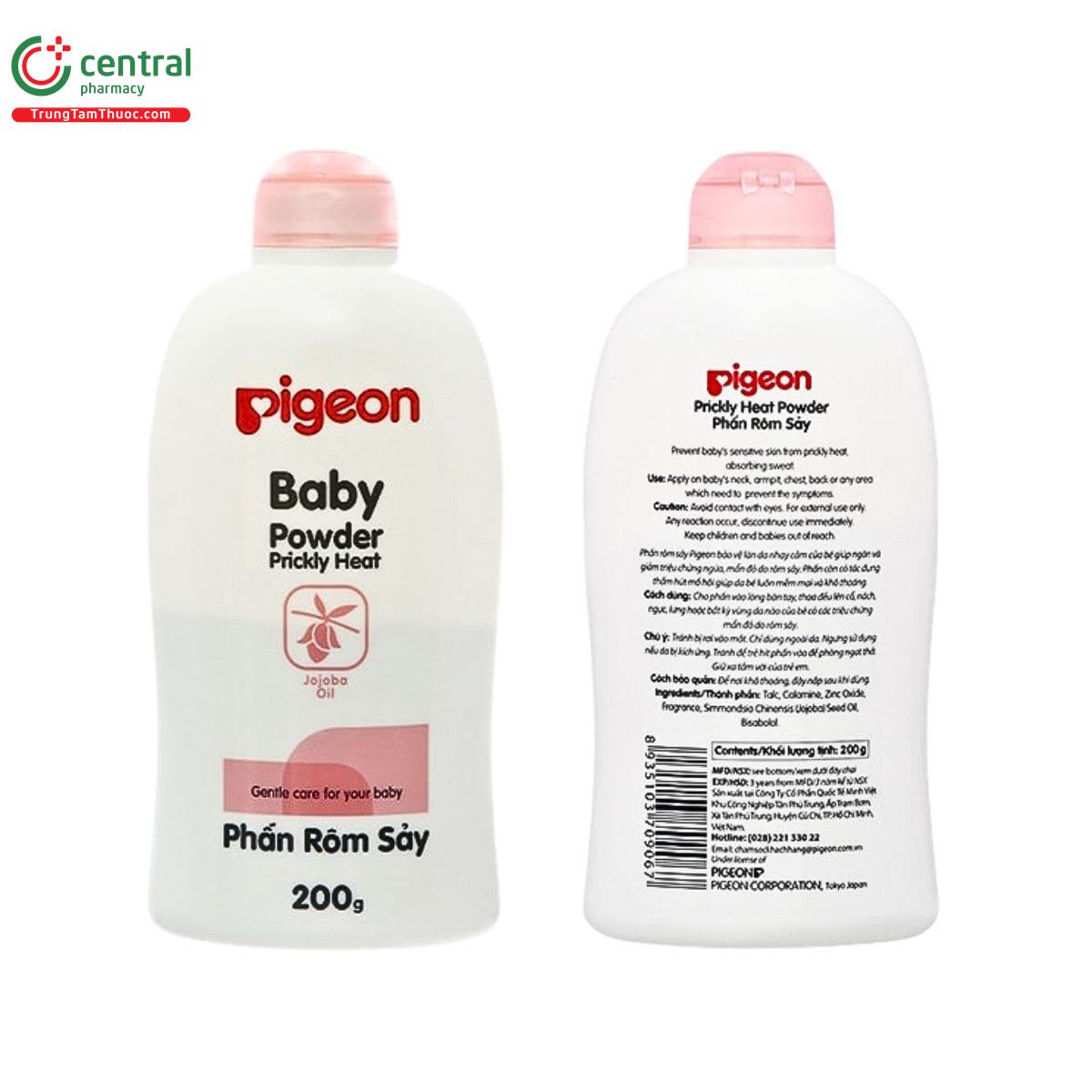 Phấn Rôm Sảy Pigeon Baby Powder Prickly Heat 200g