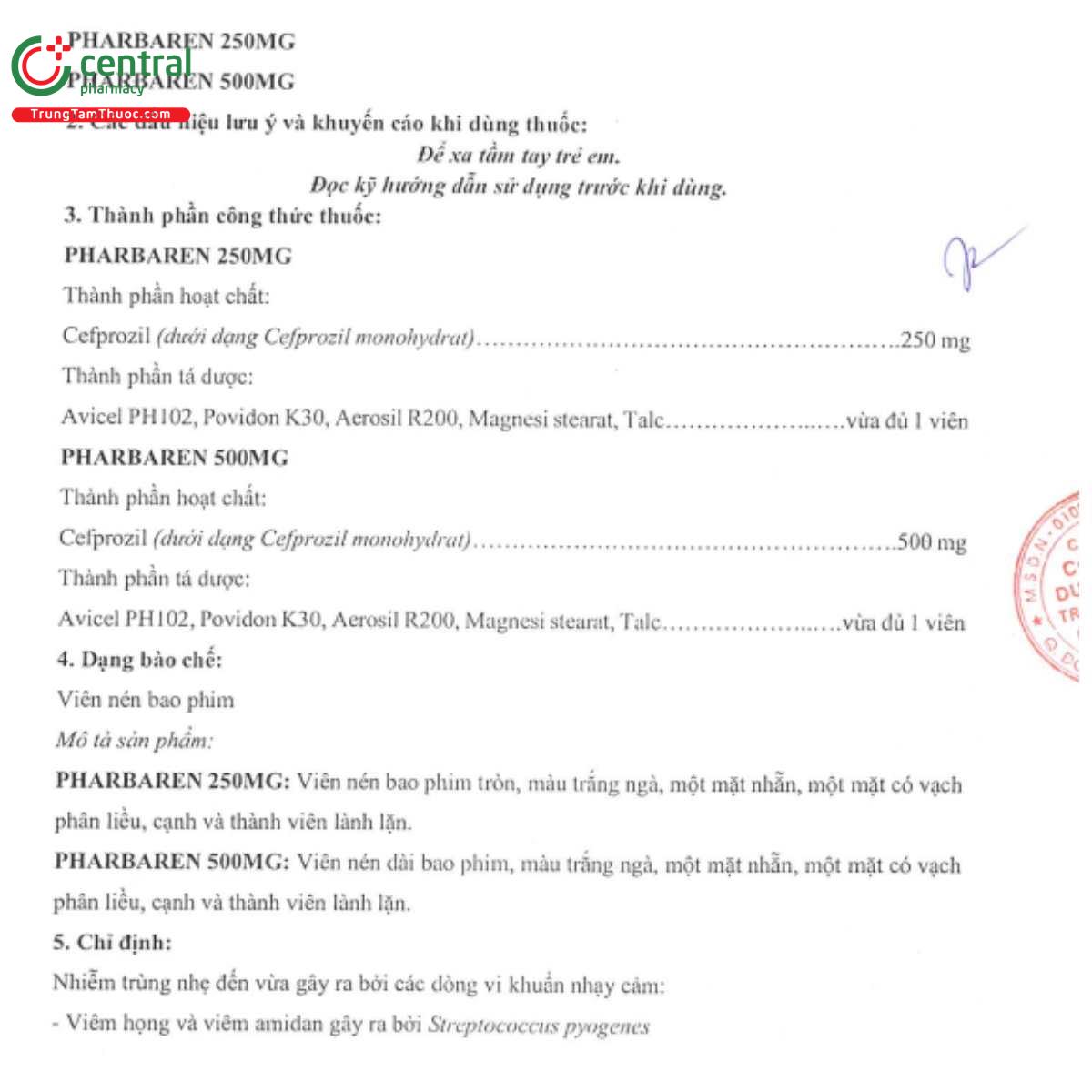 pharbaren 250mg 2 D1415 pharbaren 250mg 2 D1415