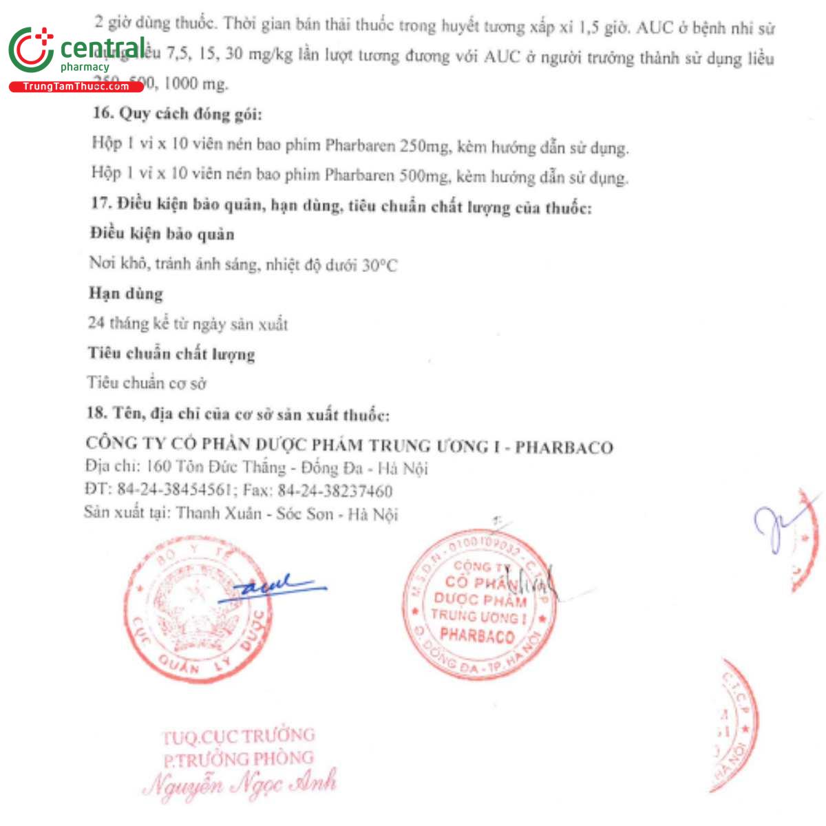 pharbaren 250mg 9 S7582 pharbaren 250mg 9 S7582