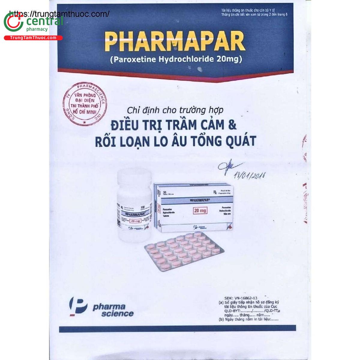 pharmapar 20 mg 4 O5763