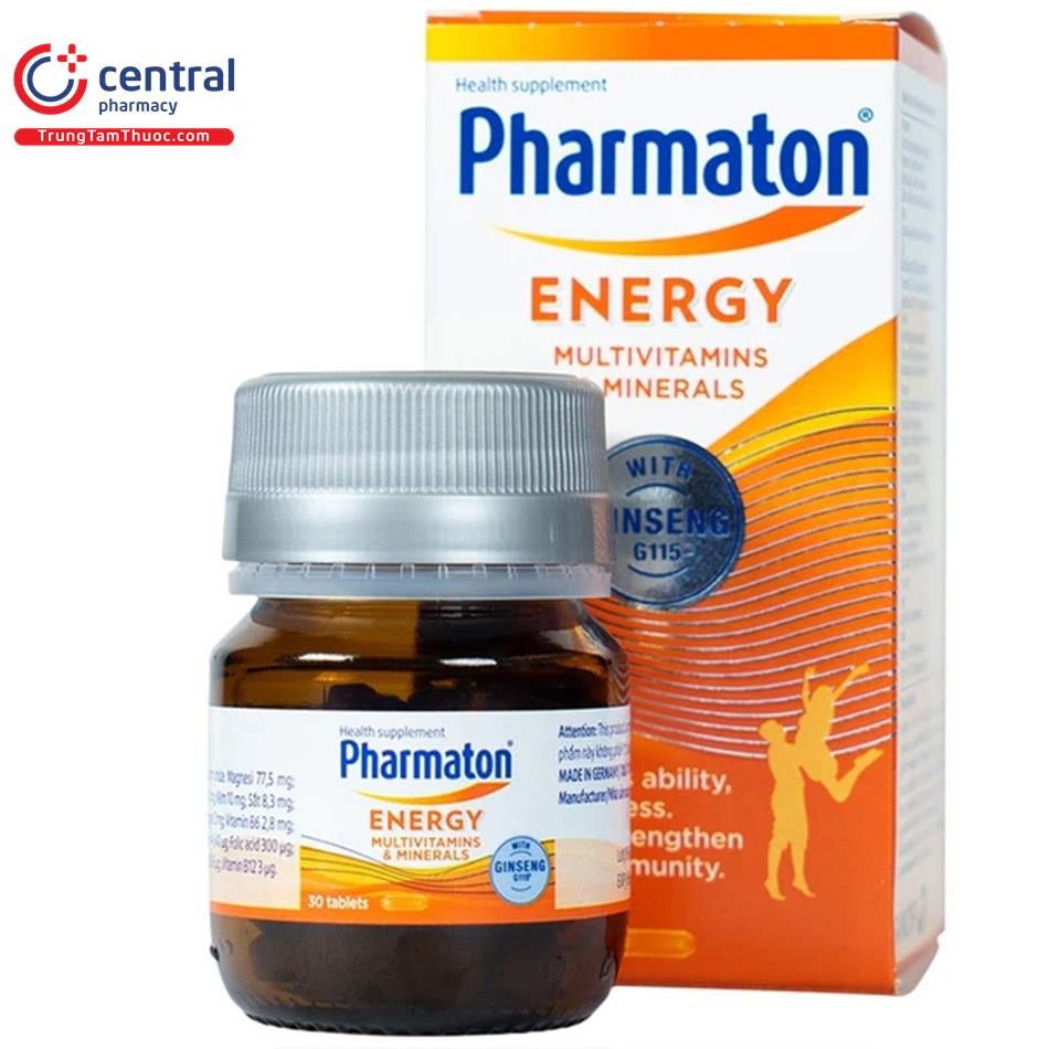 pharmaton energy multivitamins minerals with ginseng 1 C0287