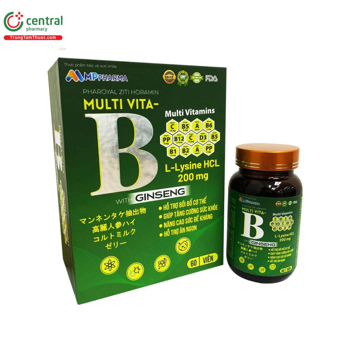 pharoyal ziti horamin multi vita b with ginseng 3 N5742