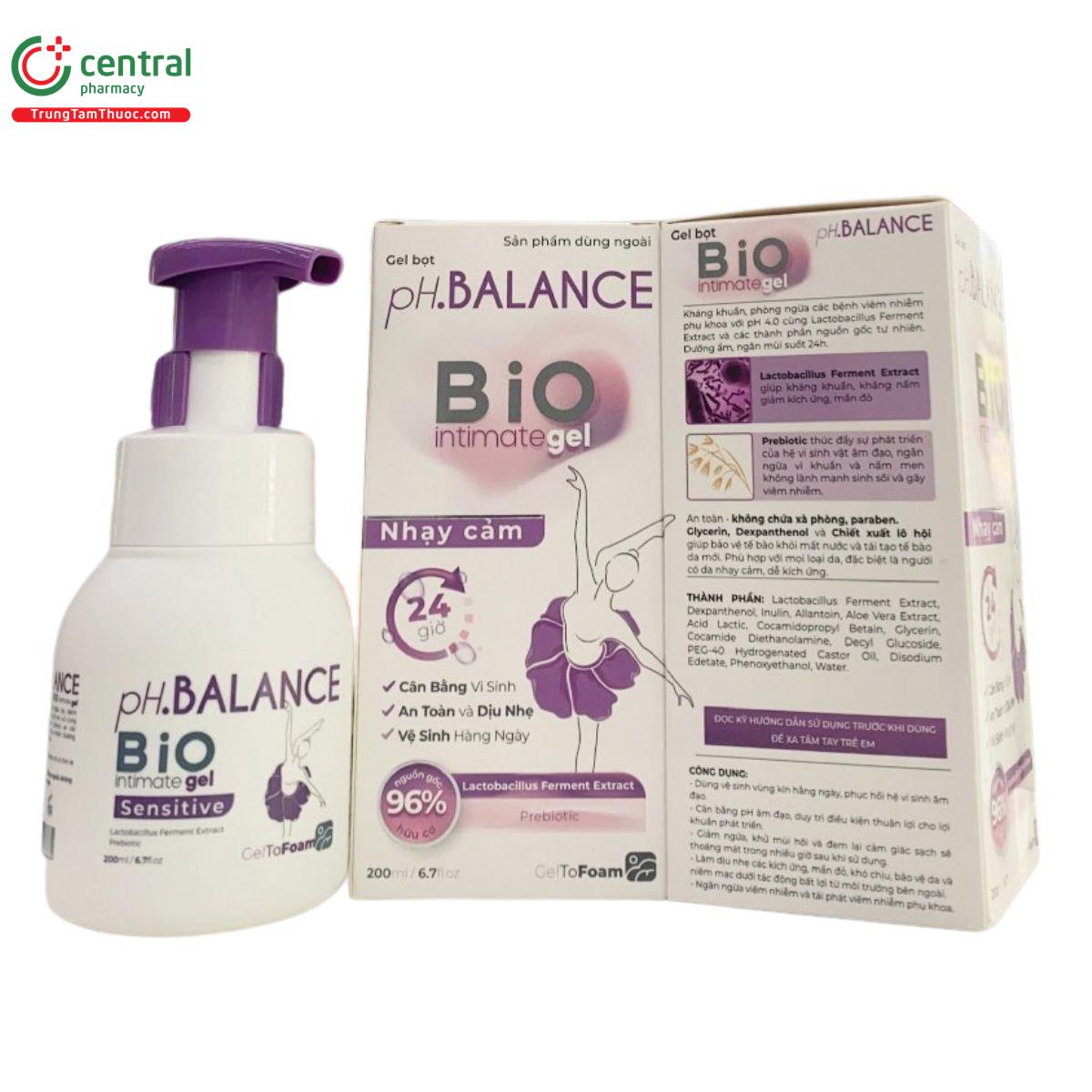 pH.Balance Bio Intimate Gel - Lm sch, cn bng h vi sinh m o