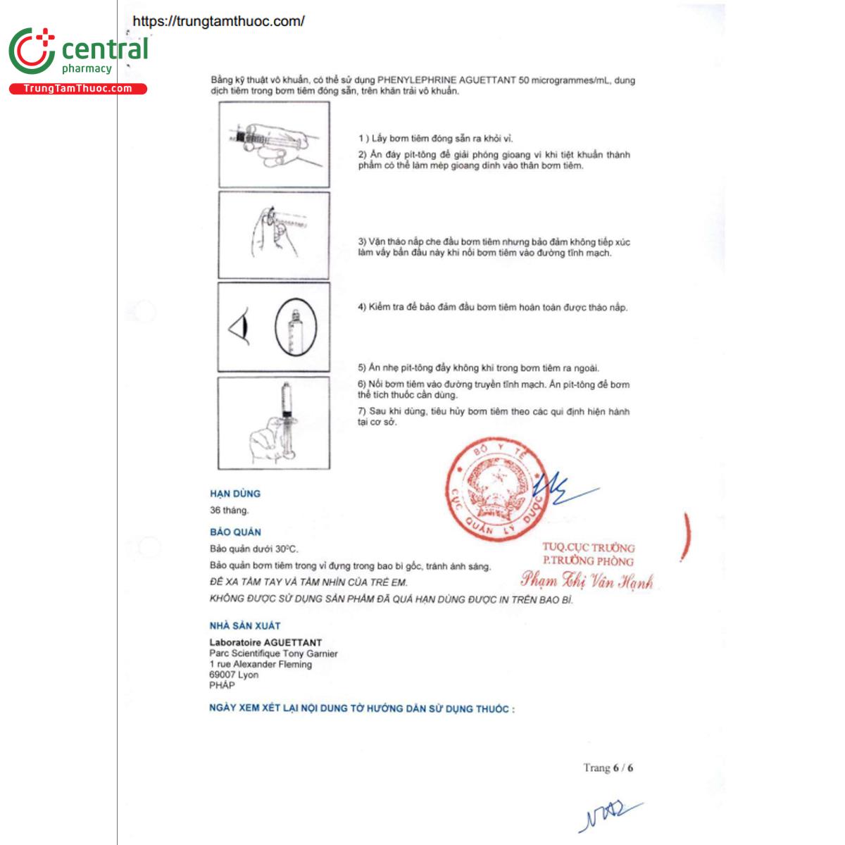 phenylephrine aguettant 10 V8537