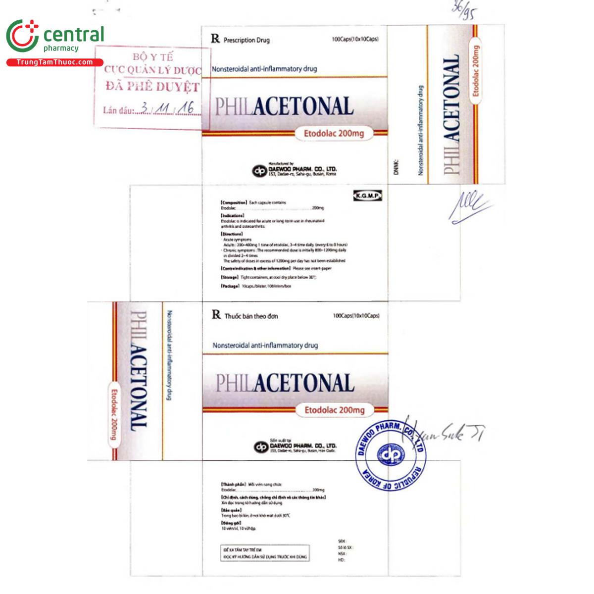 philacetonal 200mg 3 M5351 philacetonal 200mg 3 M5351