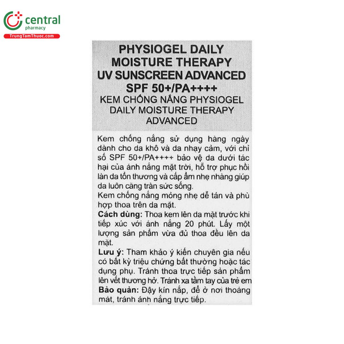 physiogel daily moisture therapy uv 10 A0268 physiogel daily moisture therapy uv 10 A0268