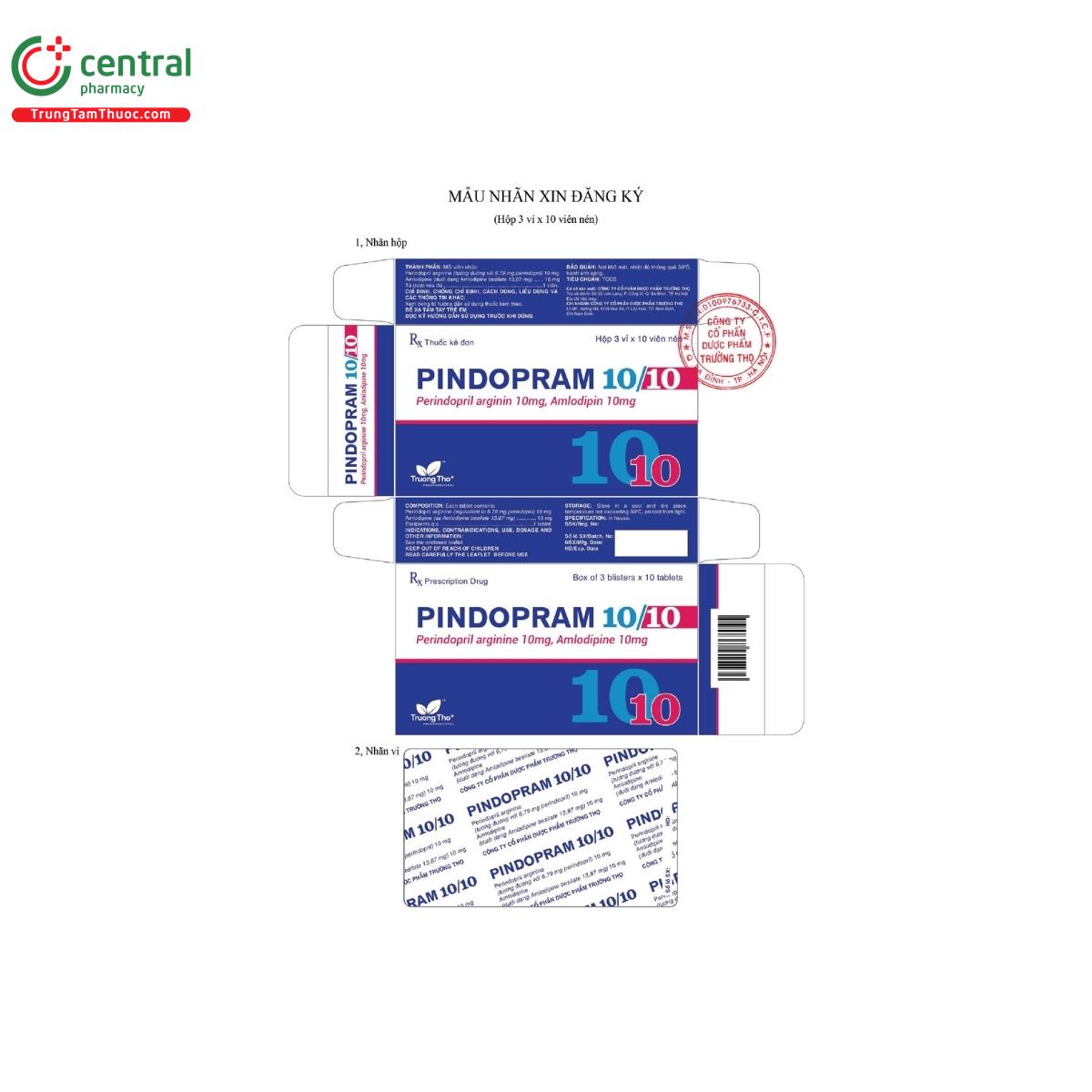 pindopram 10 10 2 N5600