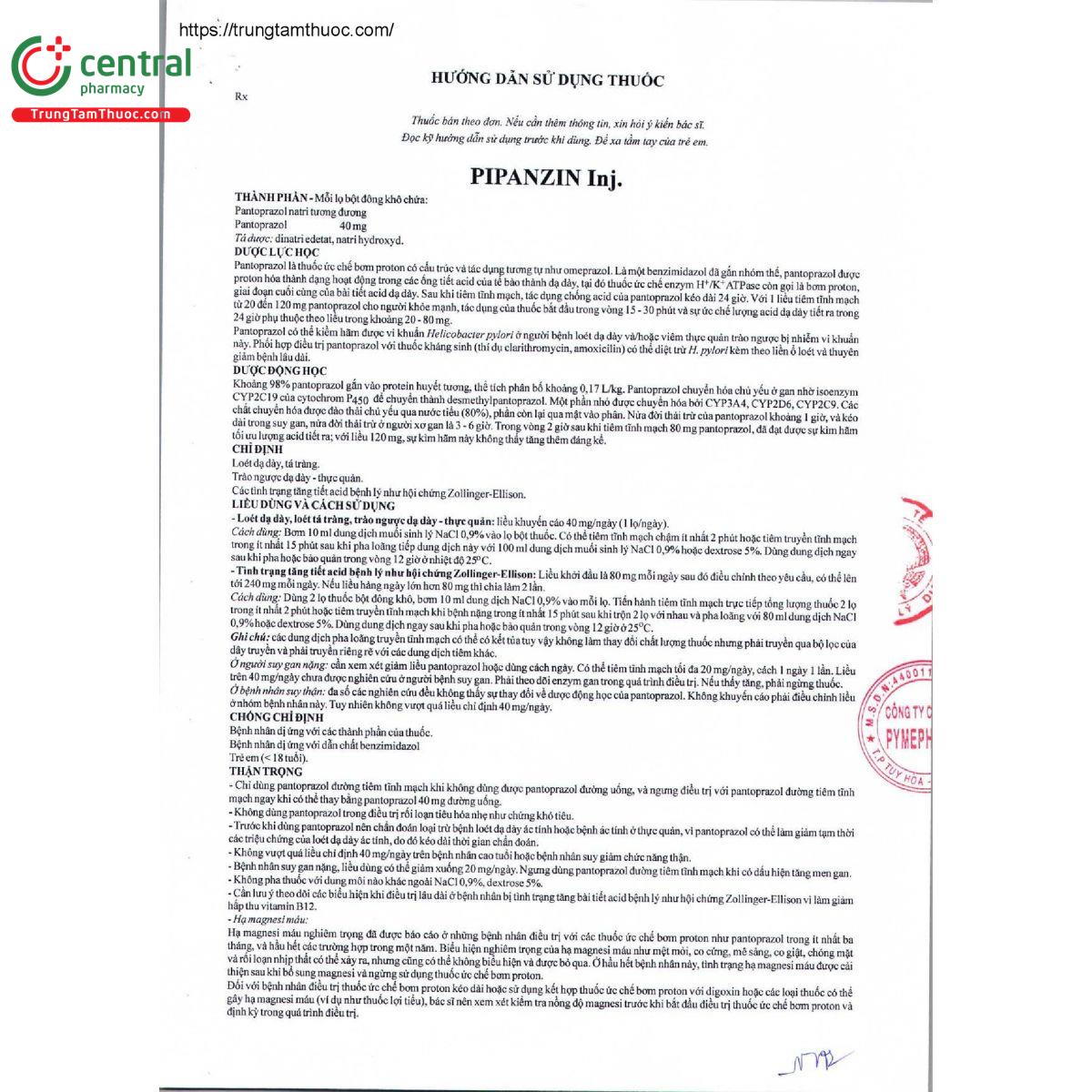 pipanzin inj 7 B0037 pipanzin inj 7 B0037