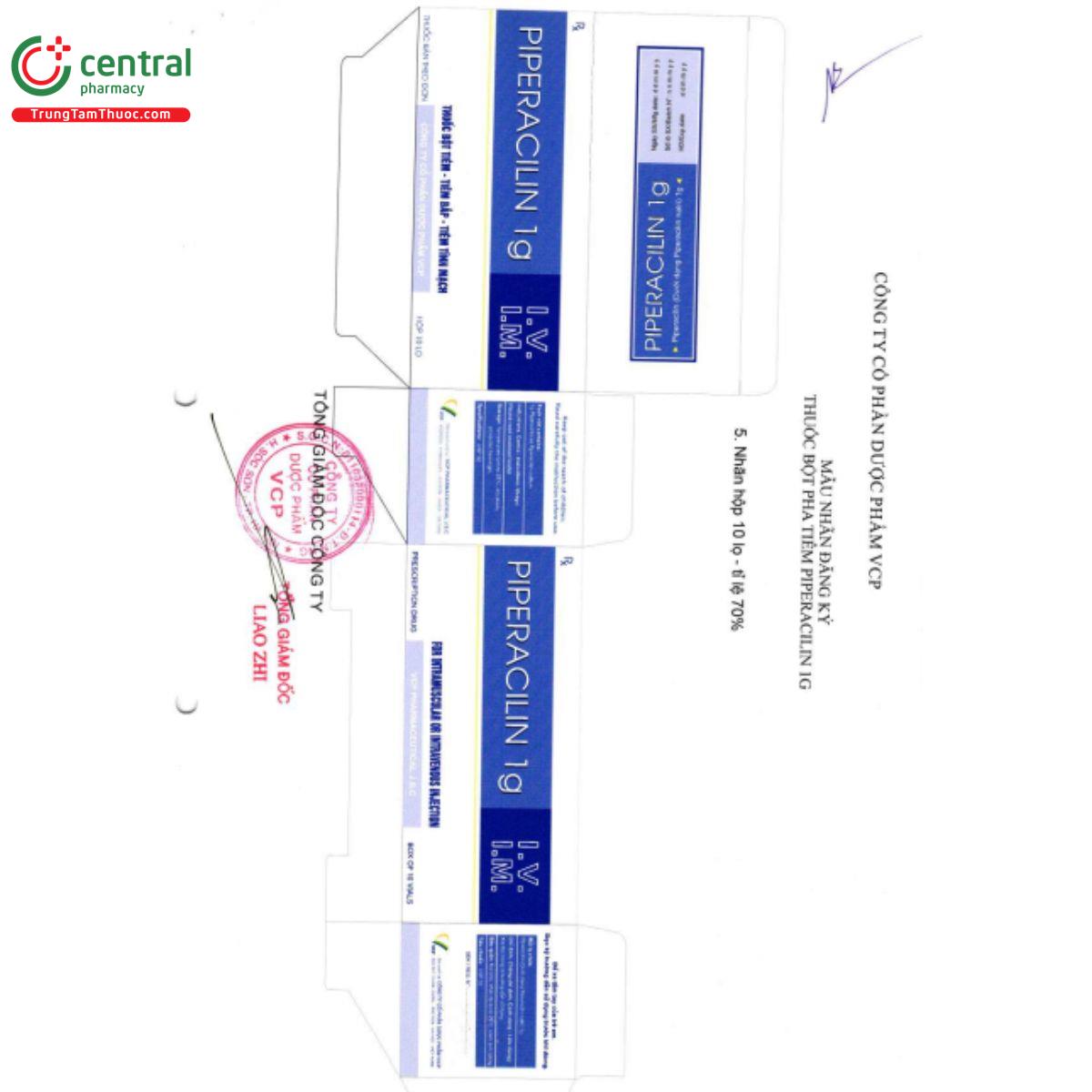 piperacilin 1g duoc pham pvc 5 L4867