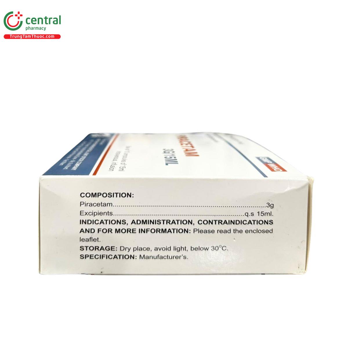 piracetam 3g 15ml md pharco 6 V8651