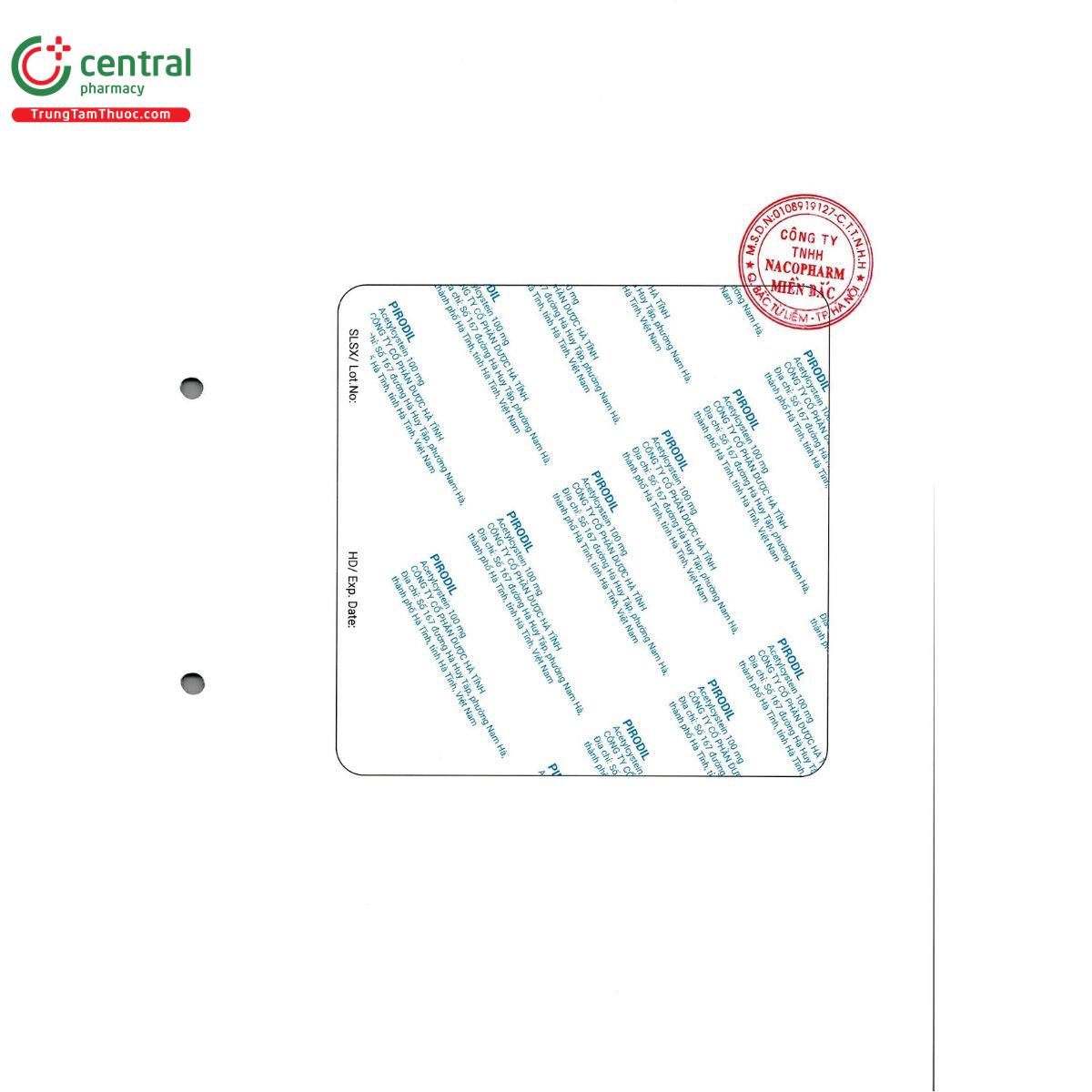 pirodil 100mg A0583 pirodil 100mg A0583