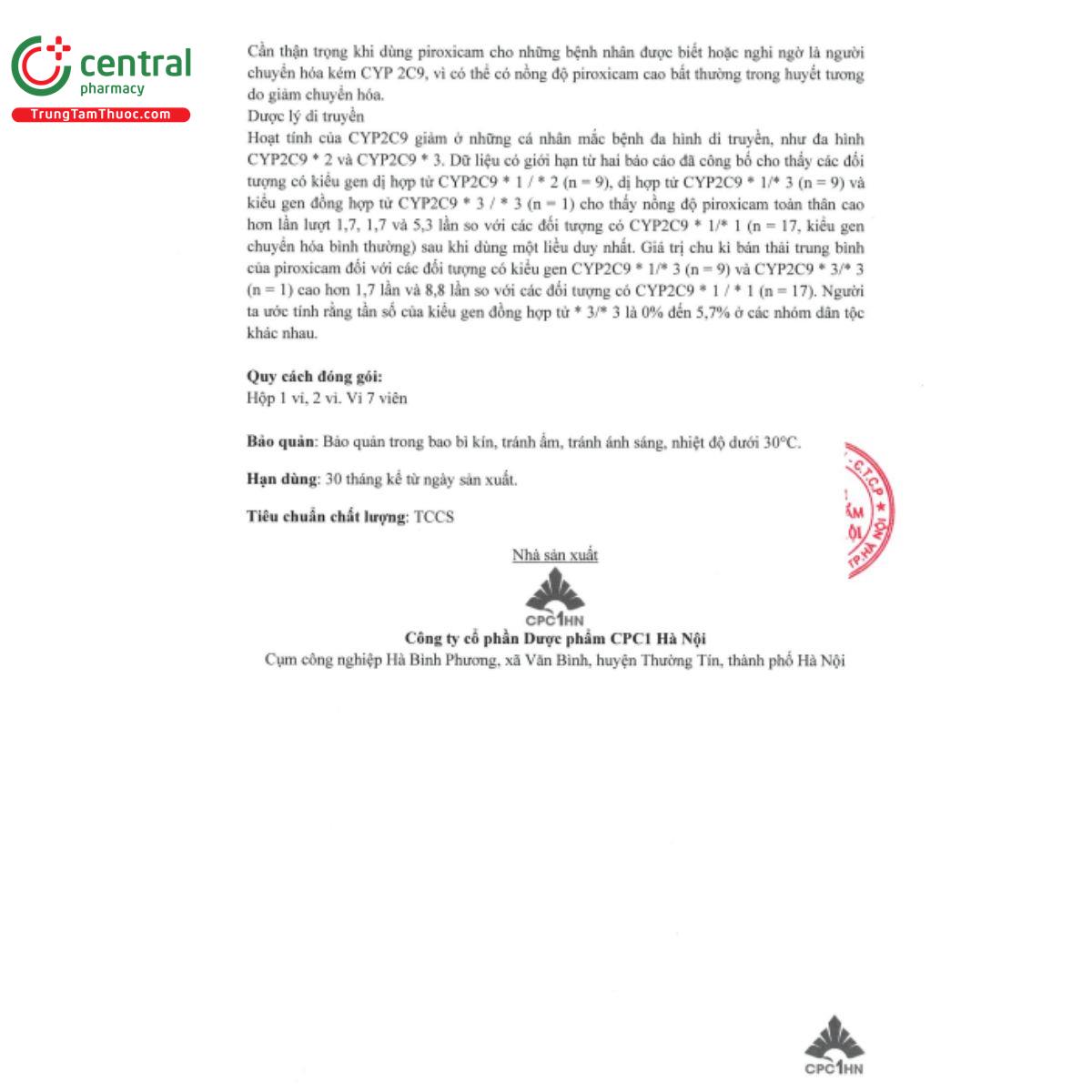 piromix sup 20mg 14 D1847