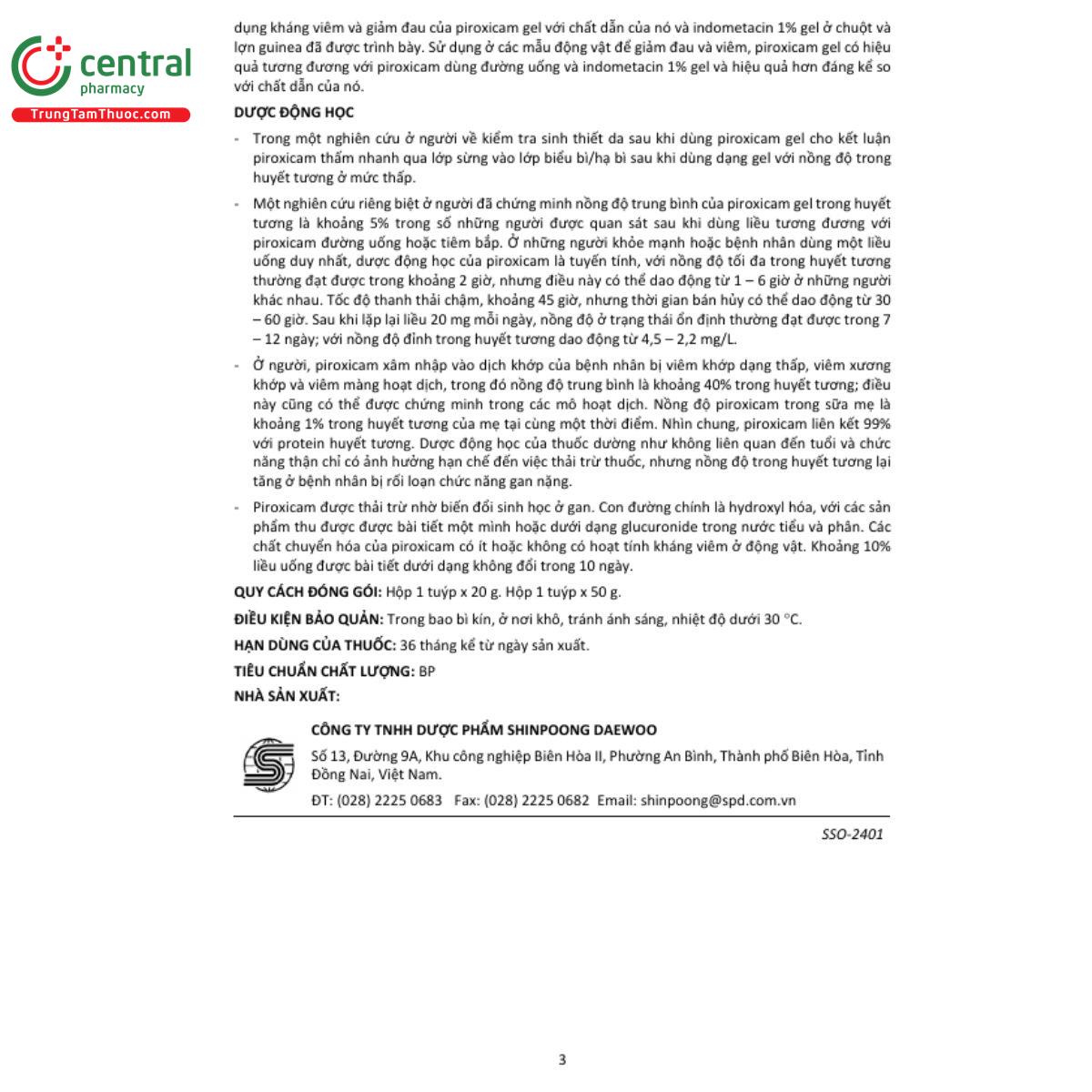 piroxicam 1 0 shinpoong daewoo 3 F2565 piroxicam 1 0 shinpoong daewoo 3 F2565