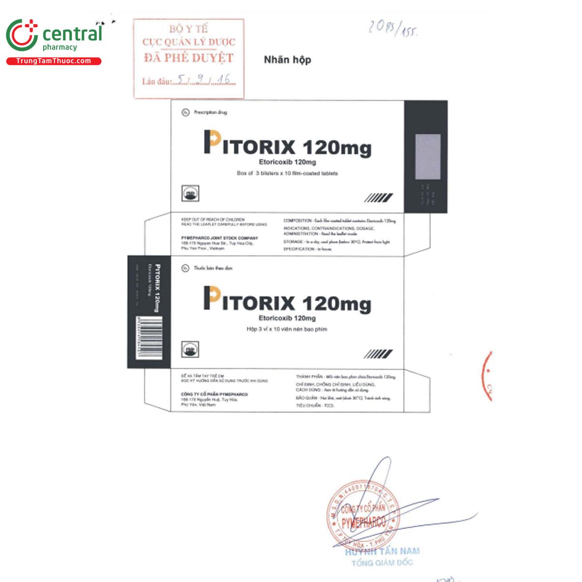 pitorix 120mg 3 N5086 pitorix 120mg 3 N5086