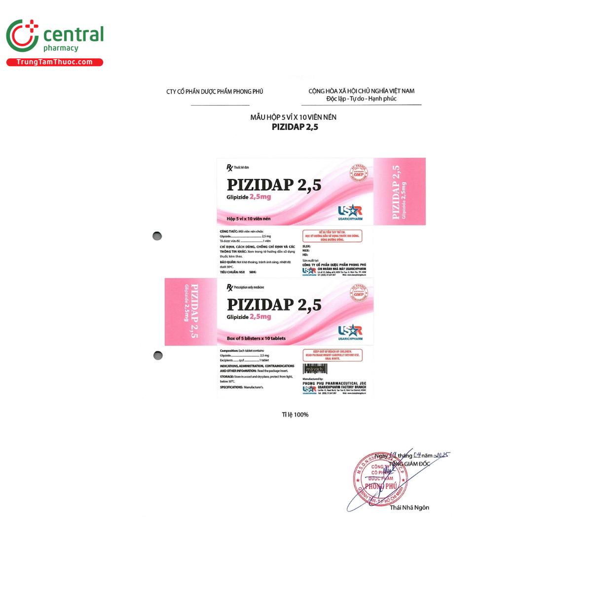 pizidap 25 3 K4280