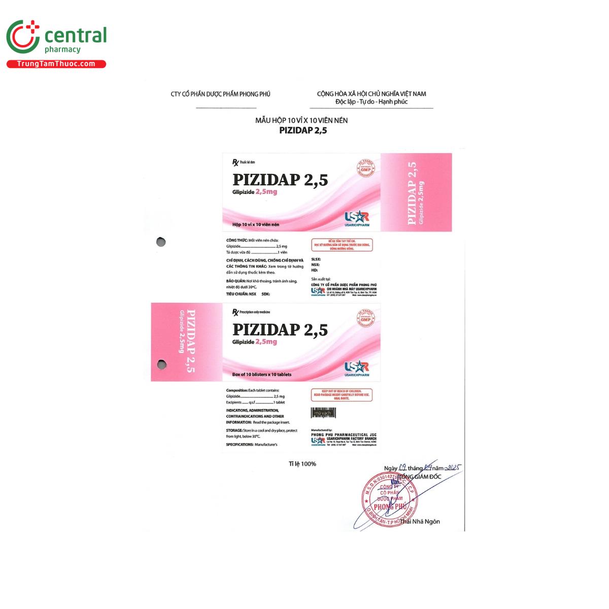 pizidap 25 4 R7826