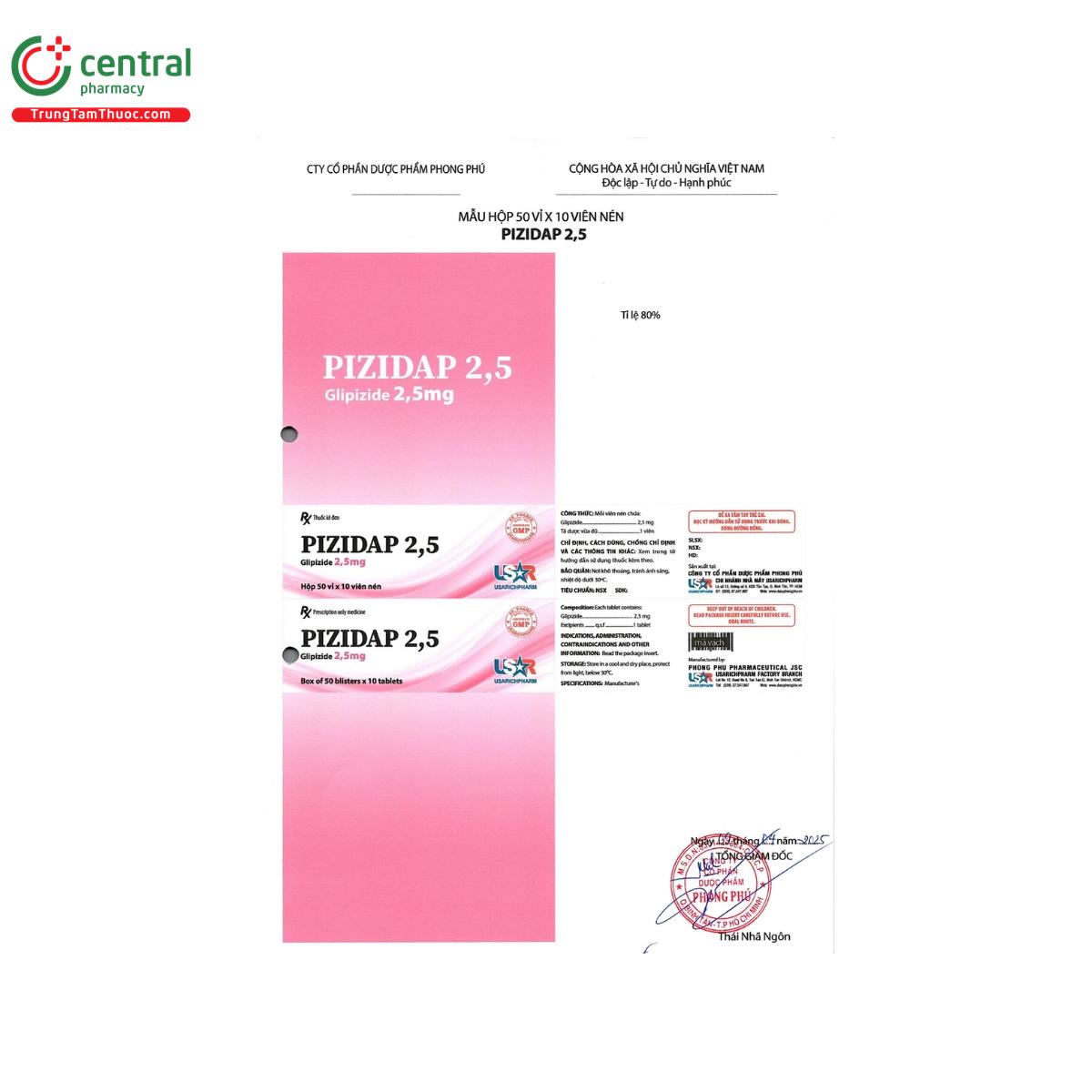 pizidap 25 5 O5453