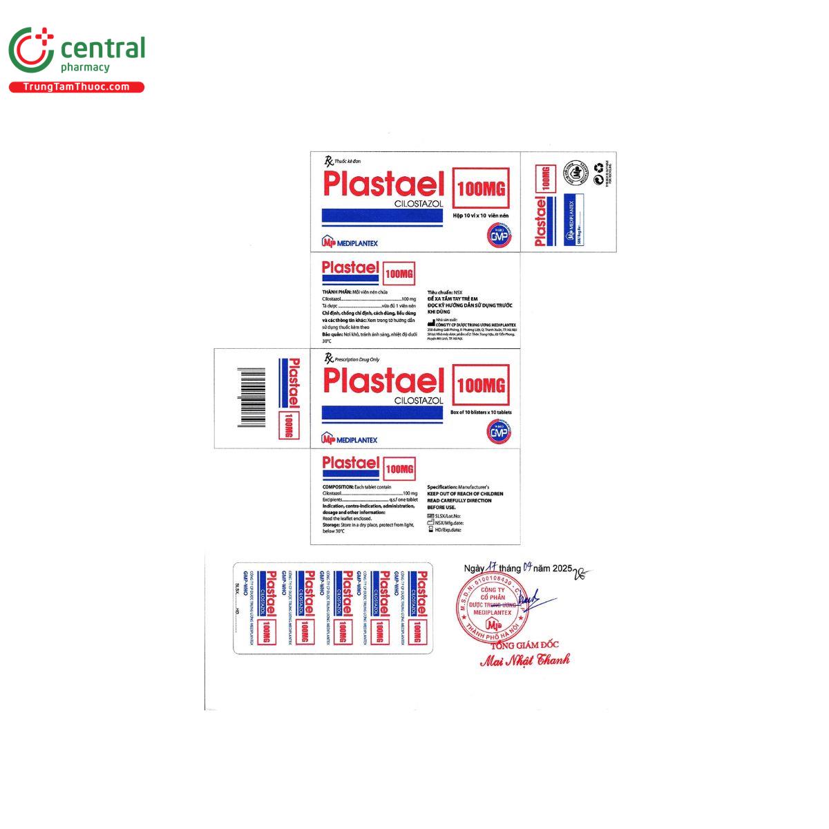 plastael 100mg 3 Q6625 plastael 100mg 3 Q6625