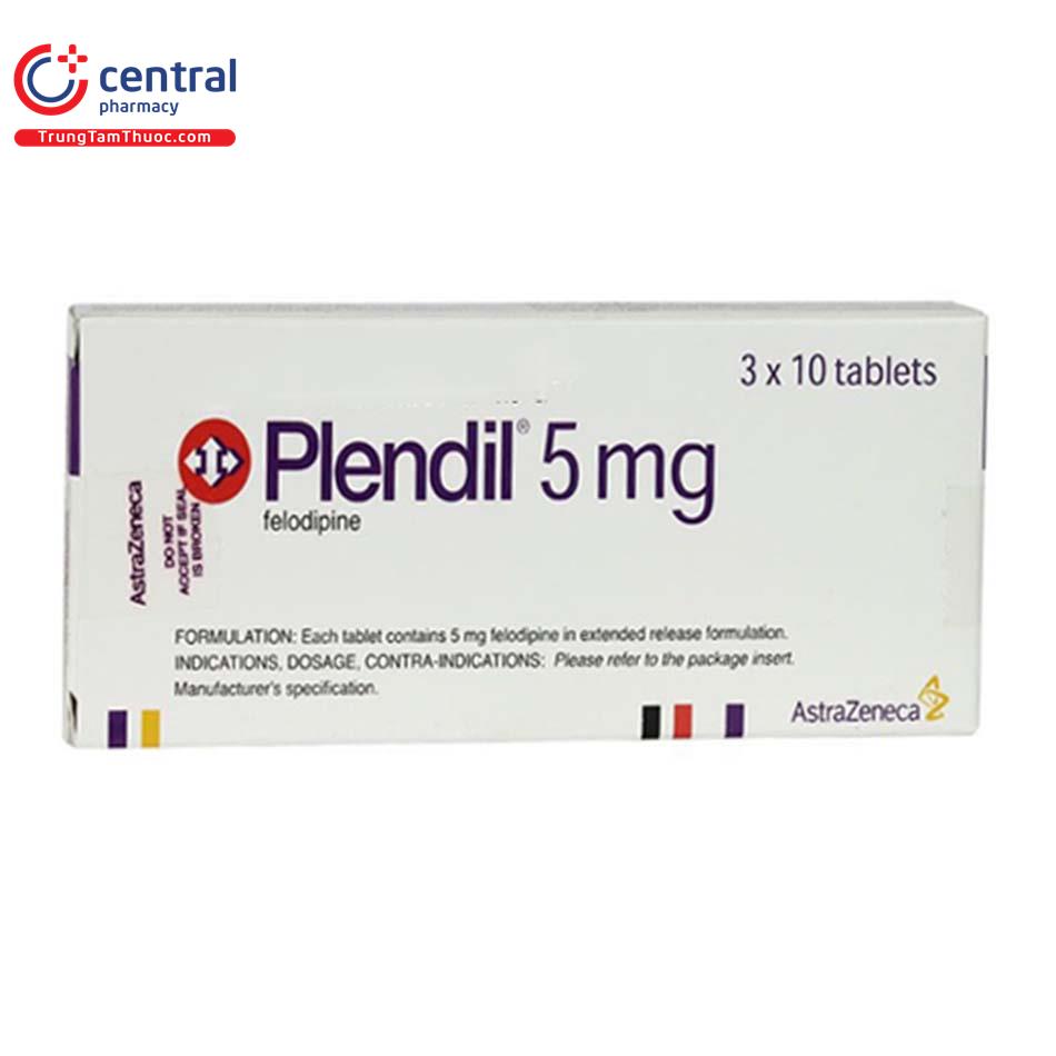 Chinh Hang Thuốc Plendil 5mg điều Trị Tăng Huyết Ap