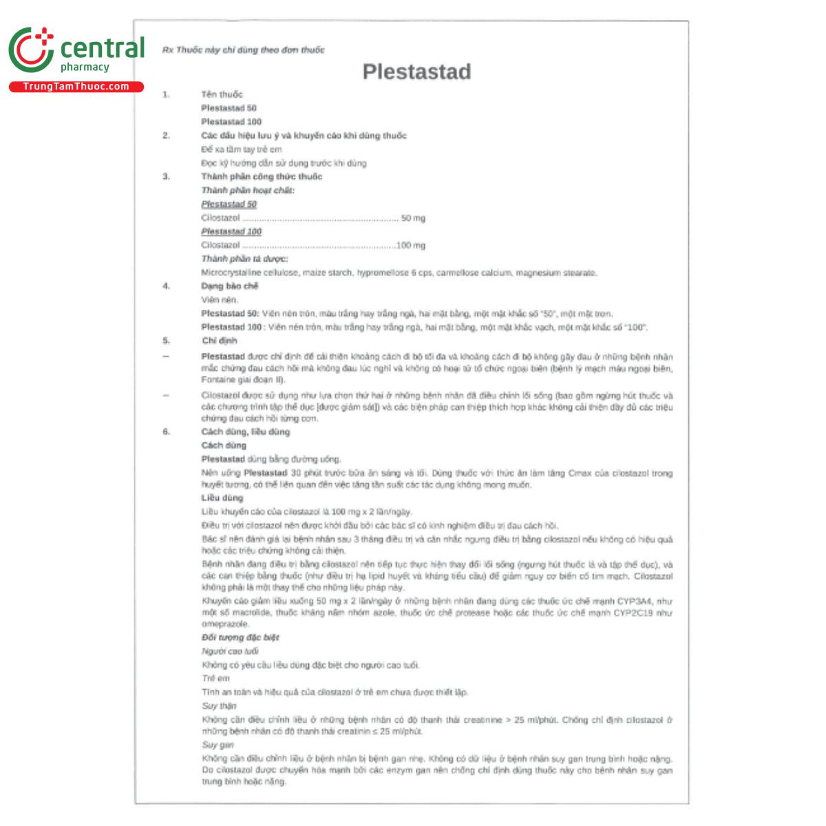 plestastad 100mg 3 K4013
