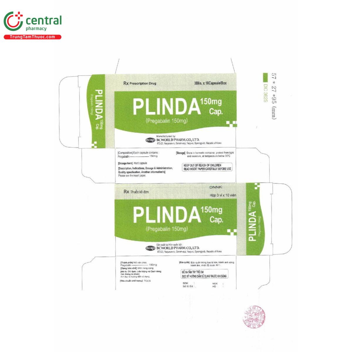 plinda cap 150mg 2 R7565