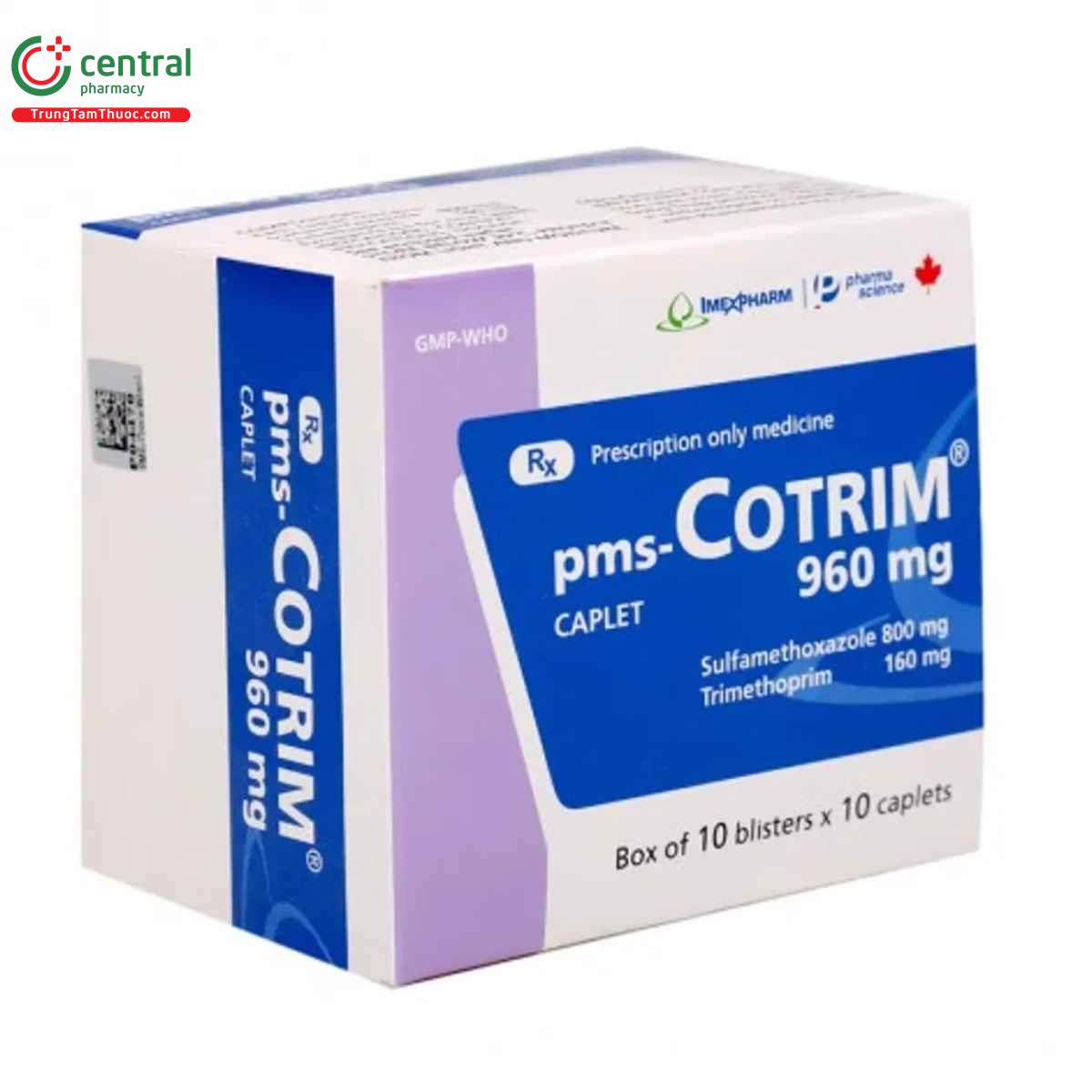 Thuốc pms-Cotrim 960mg điều trị nhiễm khuẩn đường tiết niệu hiệu quả