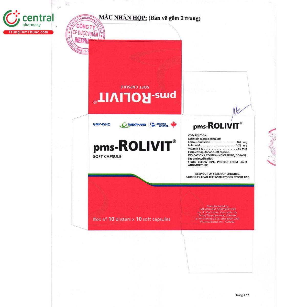 pms rolivit 2 I3205 pms rolivit 2 I3205