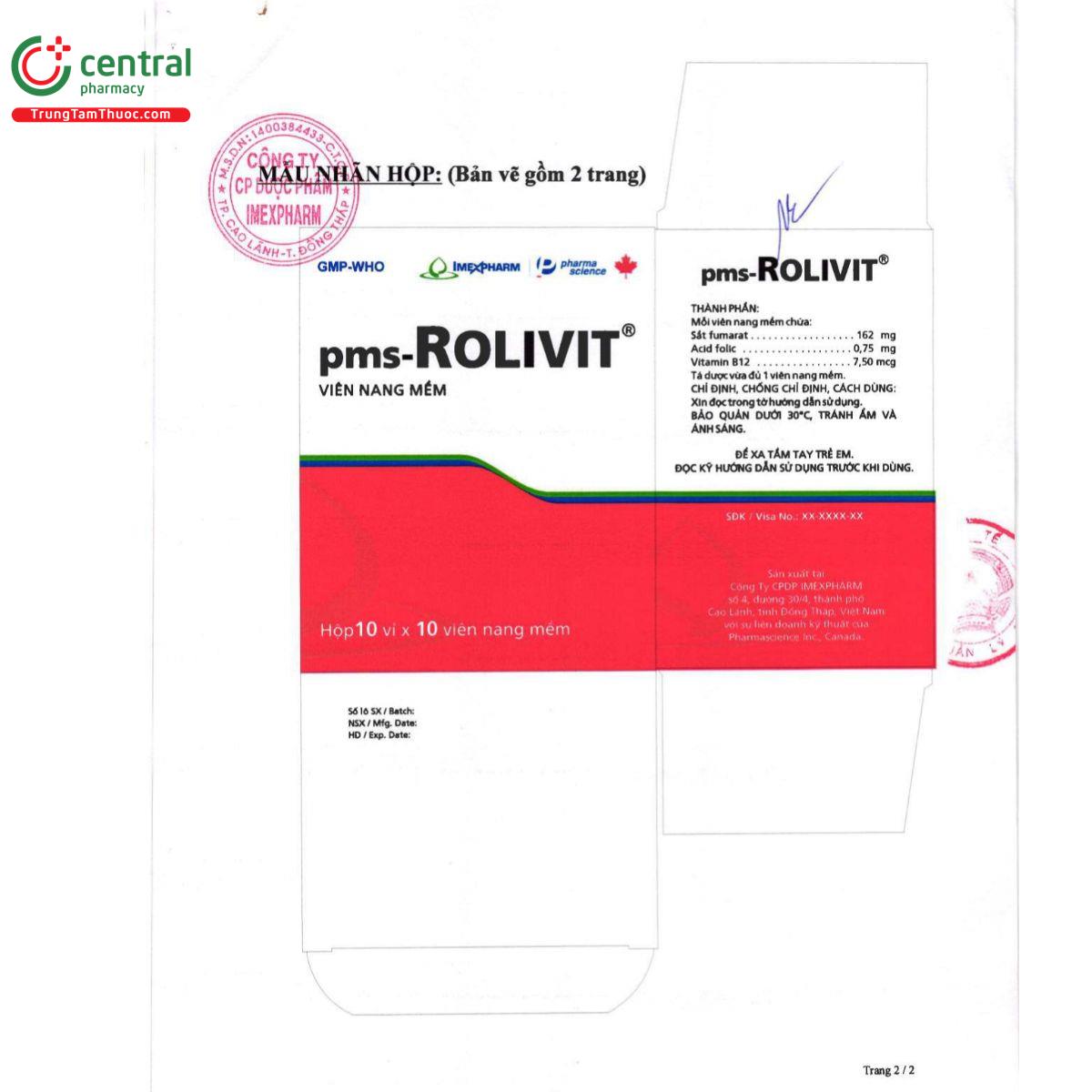 pms rolivit 3 B0558 pms rolivit 3 B0558