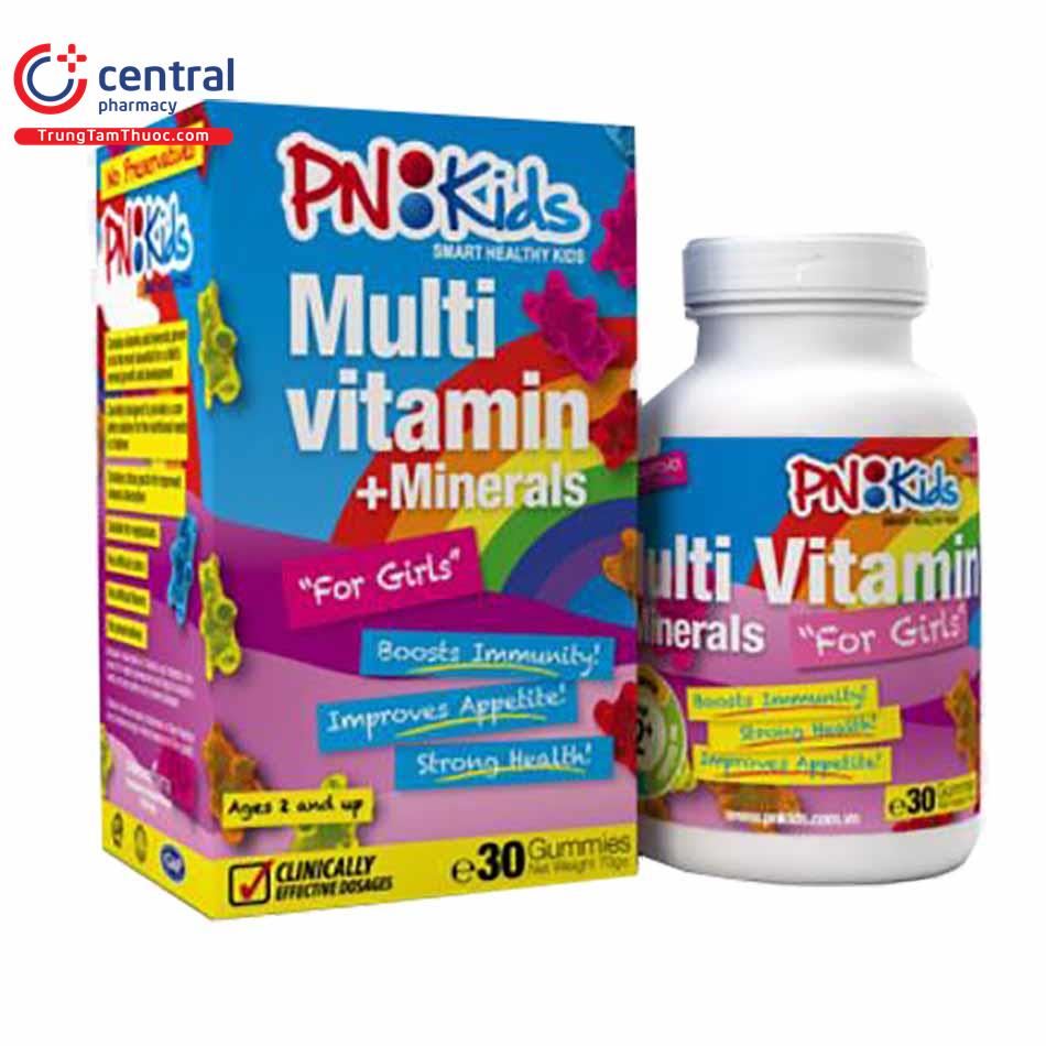 pnkids mult vitamin minerals for girls 11 V8121