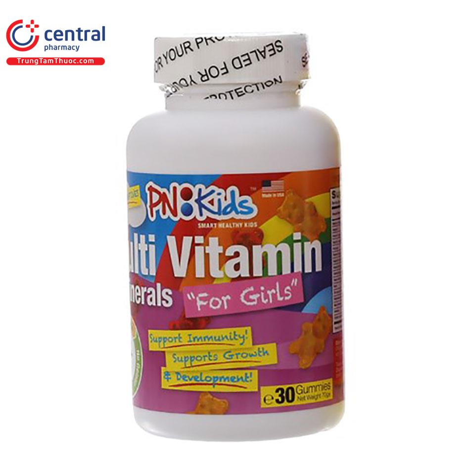 pnkids mult vitamin minerals for girls 4 Q6783