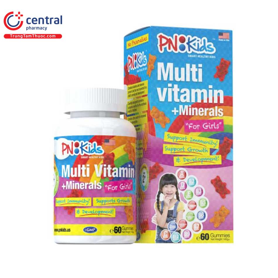 pnkids mult vitamin minerals for girls 6 U8846