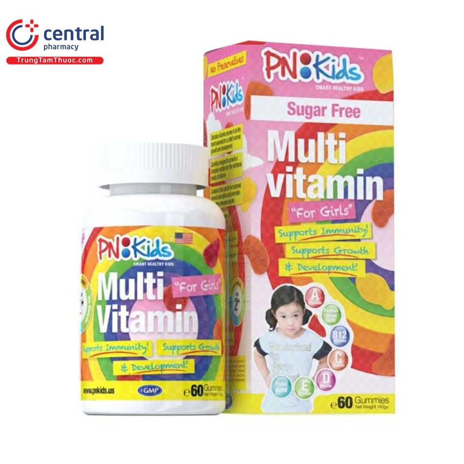 pnkids mult vitamin minerals for girls 8 D1506