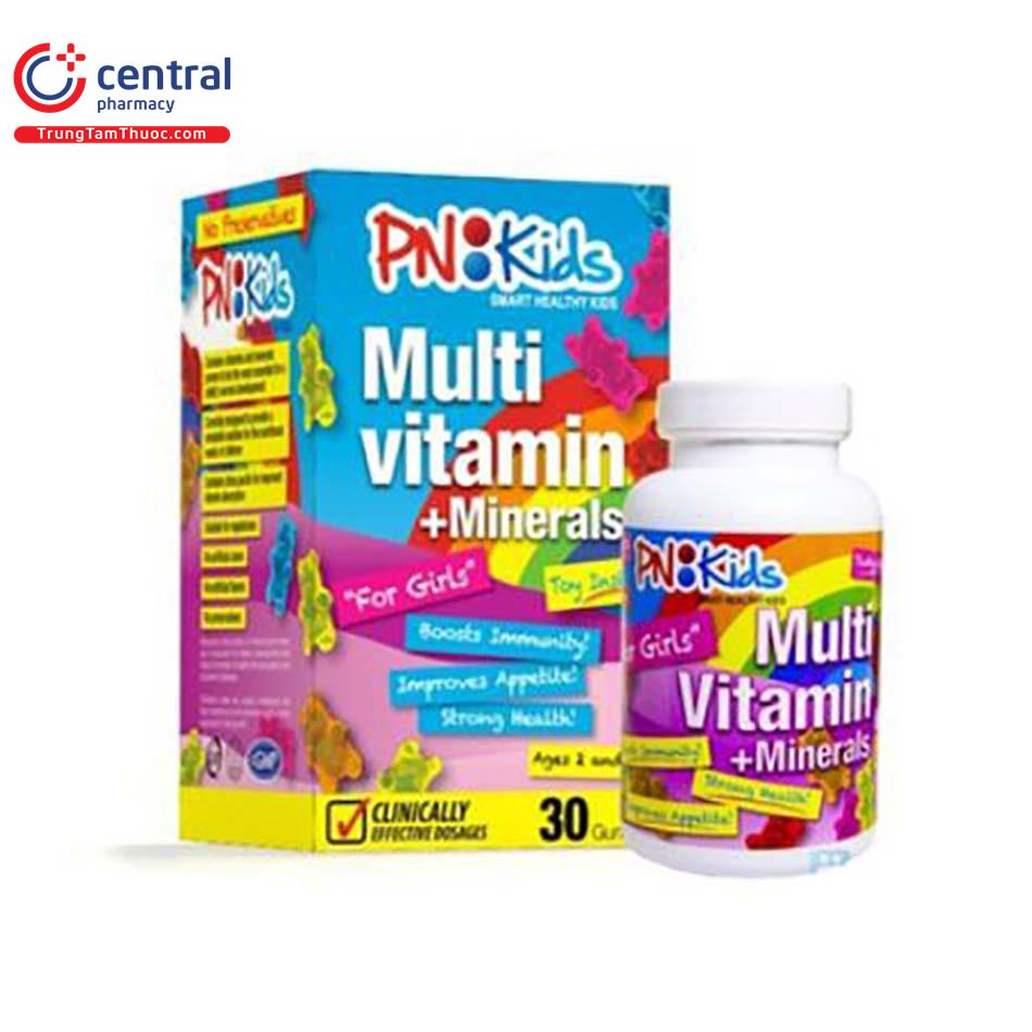 pnkids mult vitamin minerals for girls 9 Q6070