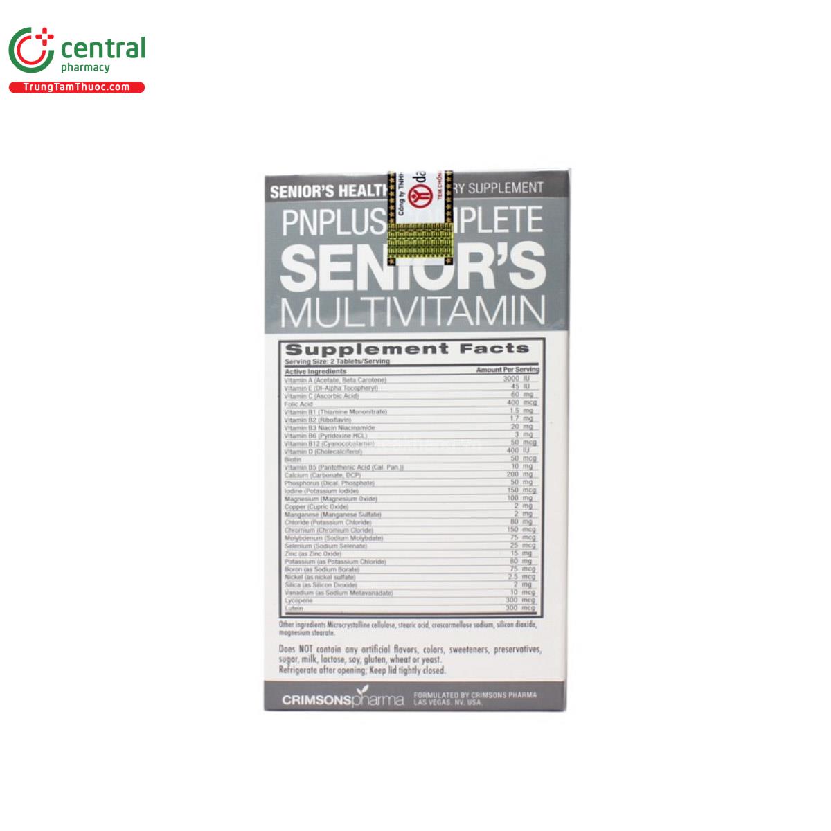 PNPlus Complete Senior's Multivitamin