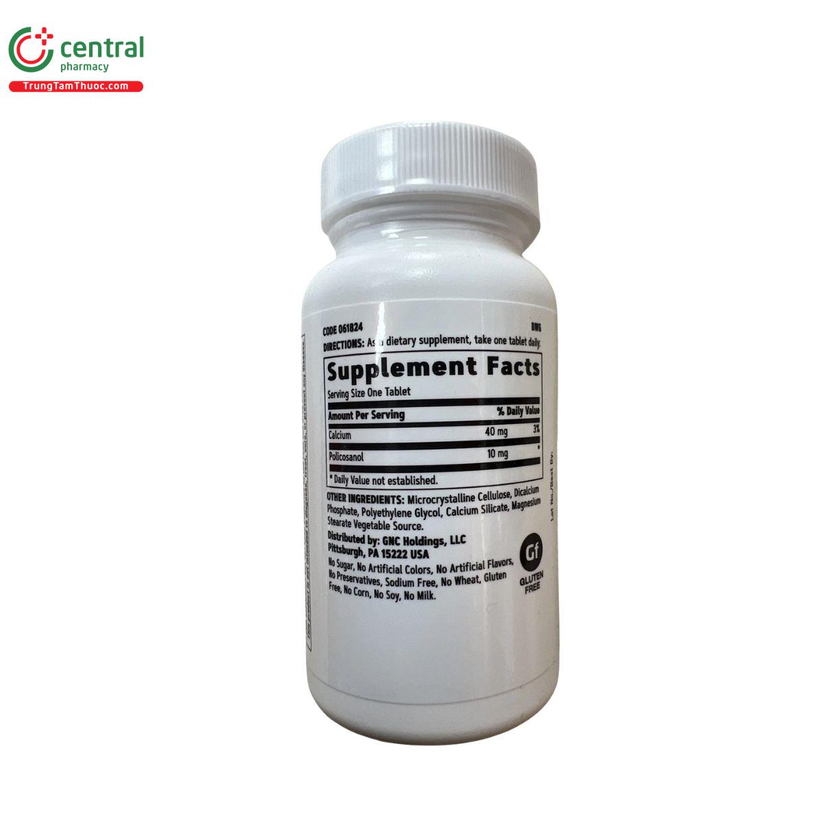 policosanol 10mg gnc 3 B0674 policosanol 10mg gnc 3 B0674