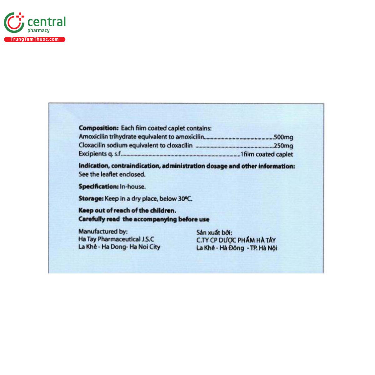 polyclox 750mg 5 O5214