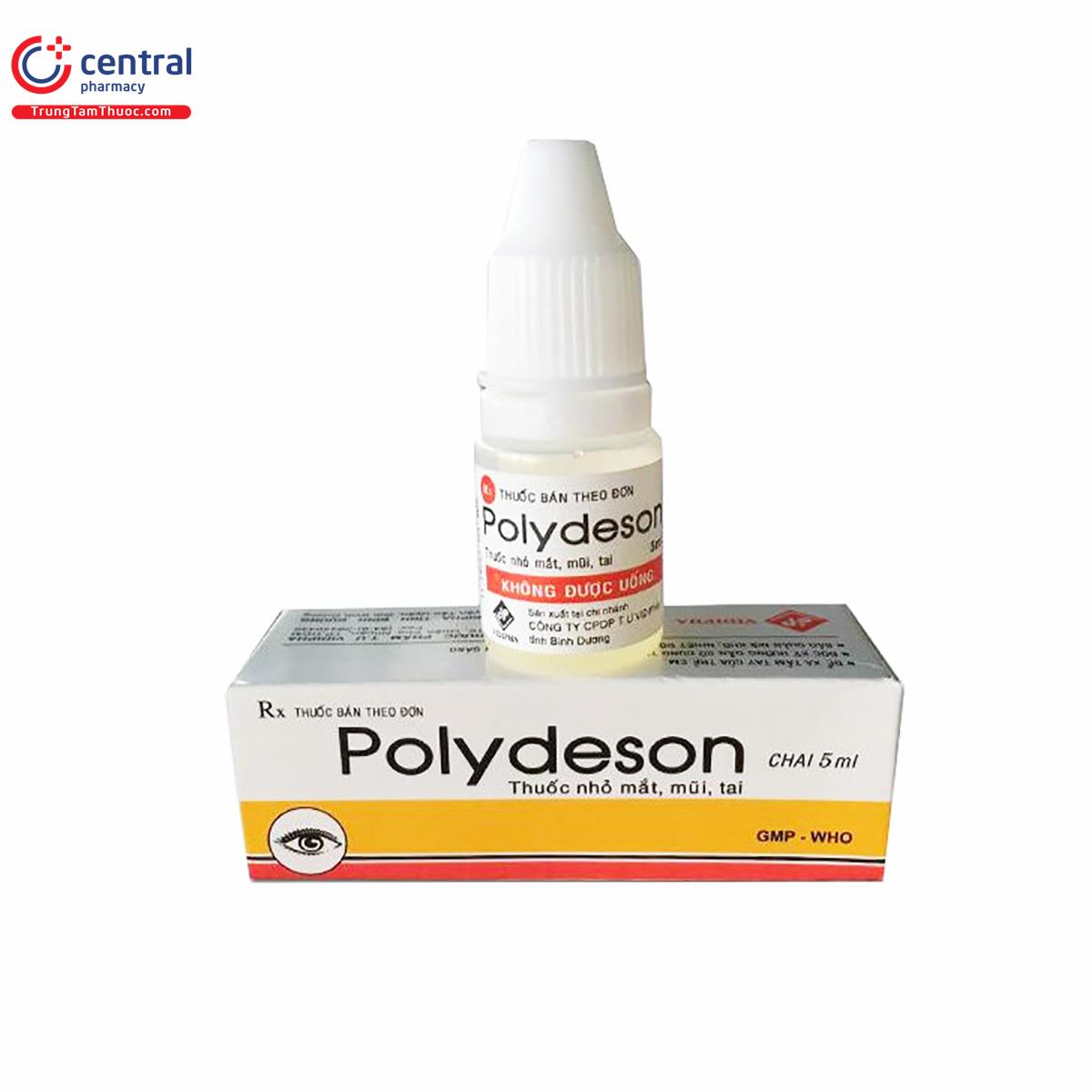 [CHÍNH HÃNG] Thuốc nhỏ mắt, mũi, tai Polydeson 5ml - điều trị nhiễm khuẩn