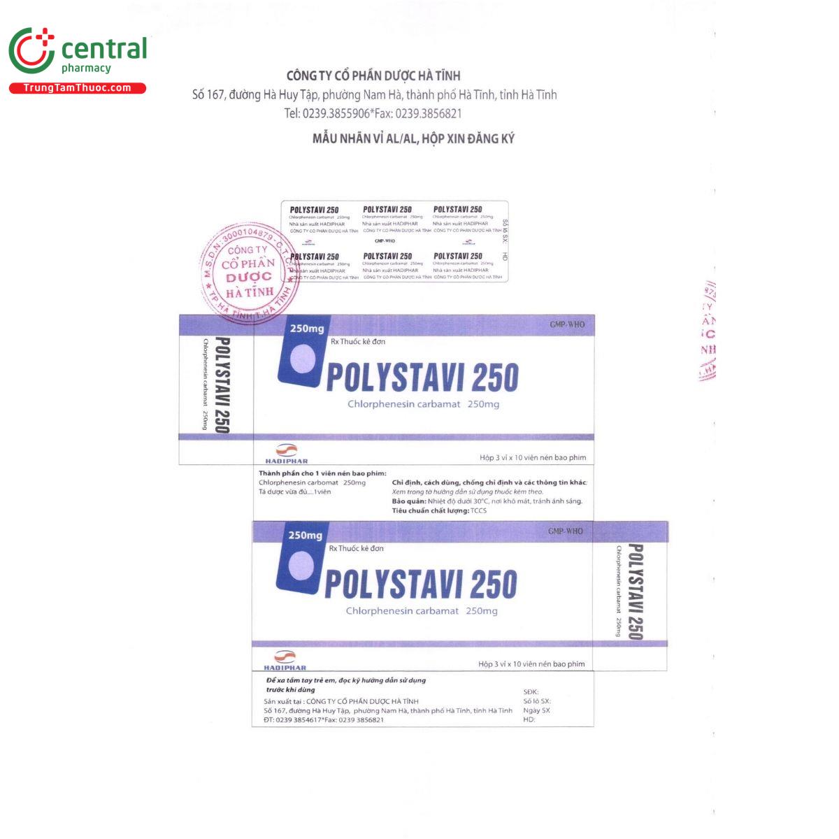 polystavi 250mg 3 M5356