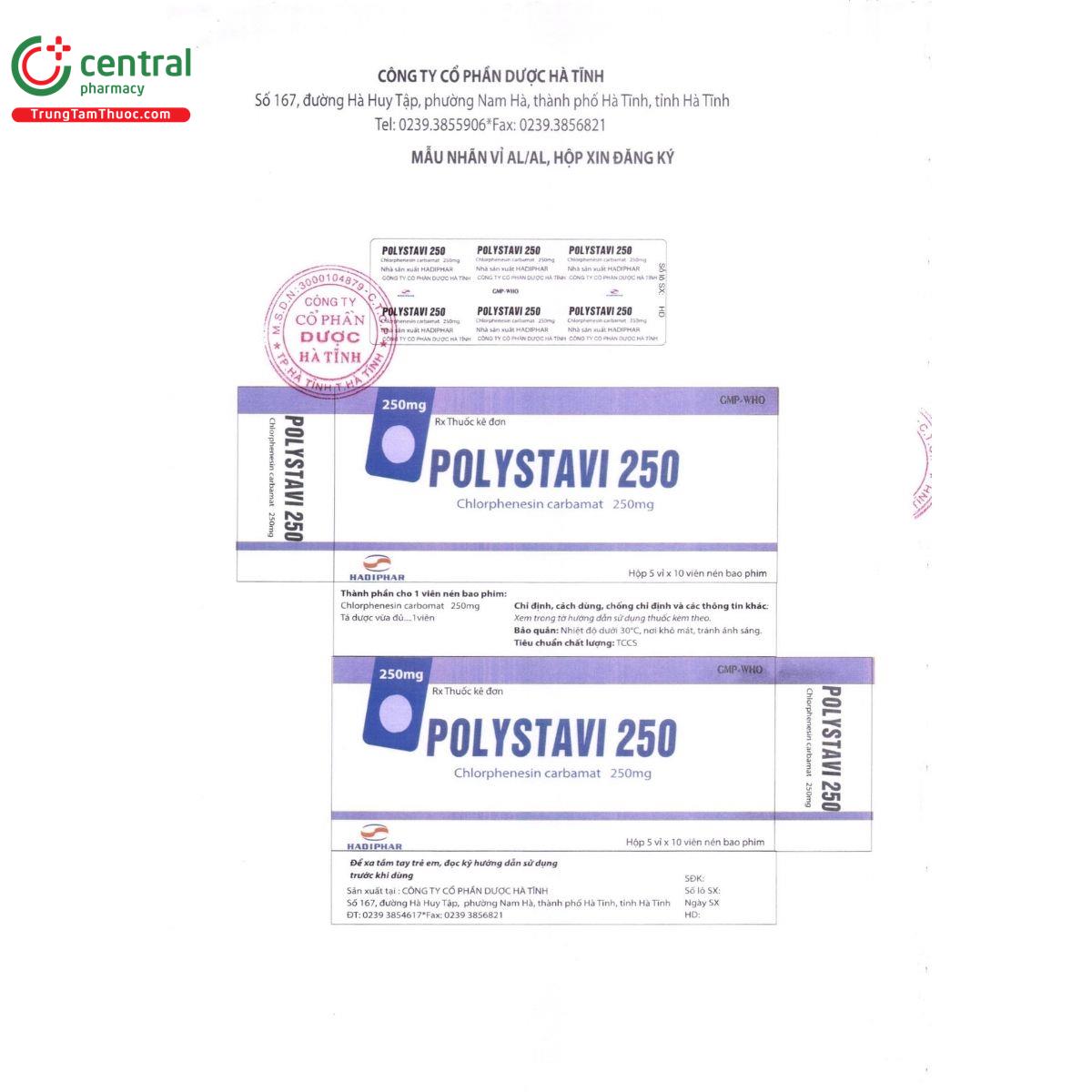 polystavi 250mg 4 Q6278