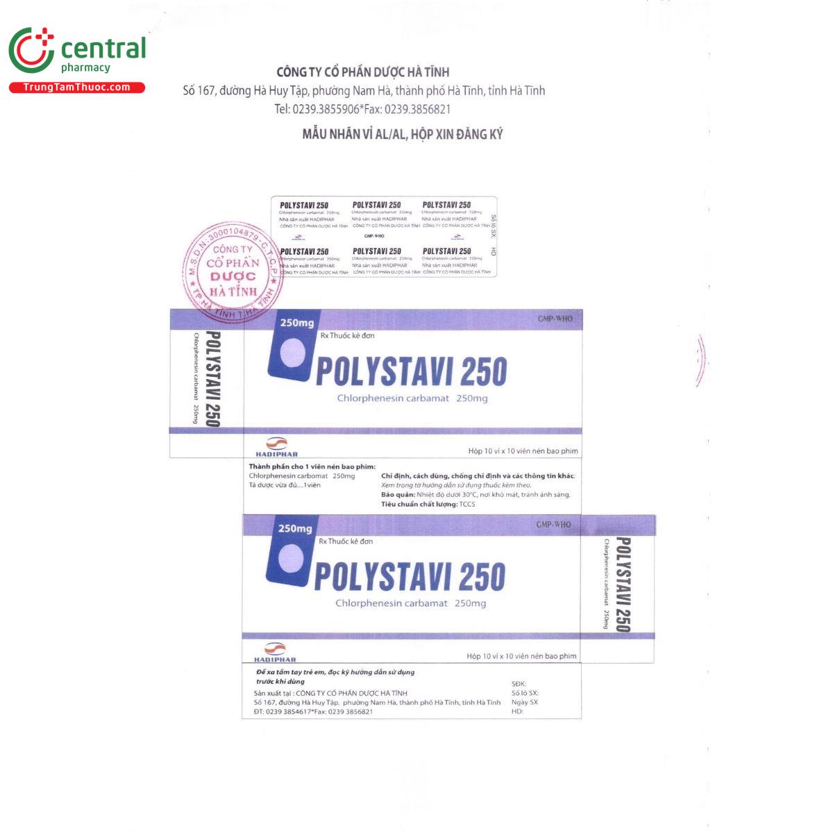 polystavi 250mg 5 P6020