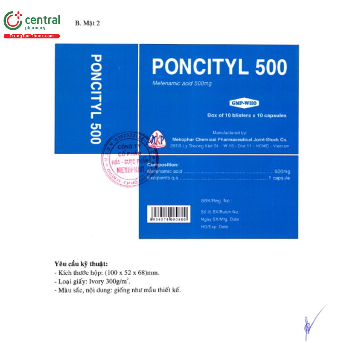 poncityl 500 10 G2043