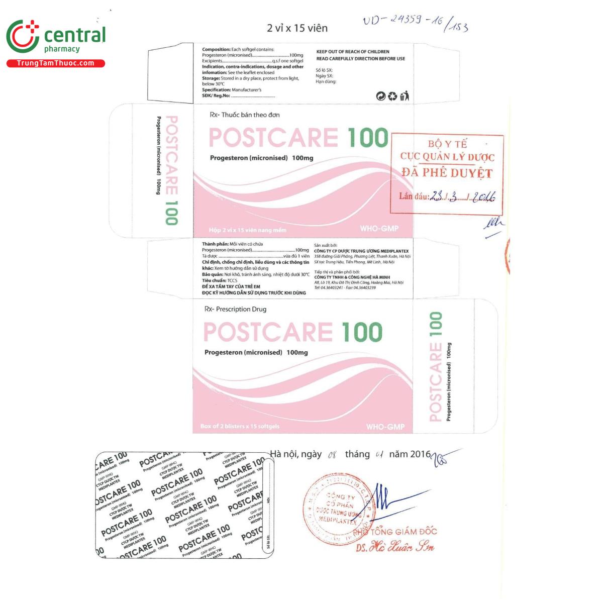 postcare 100 7 B0803