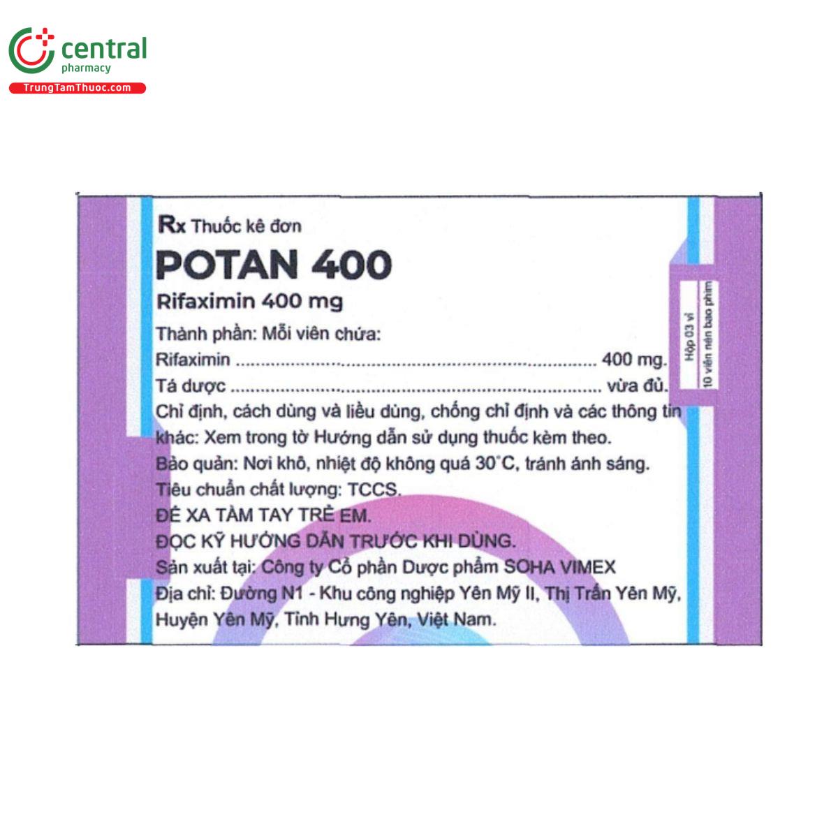 potan 400 mg 1 V8050 potan 400 mg 1 V8050
