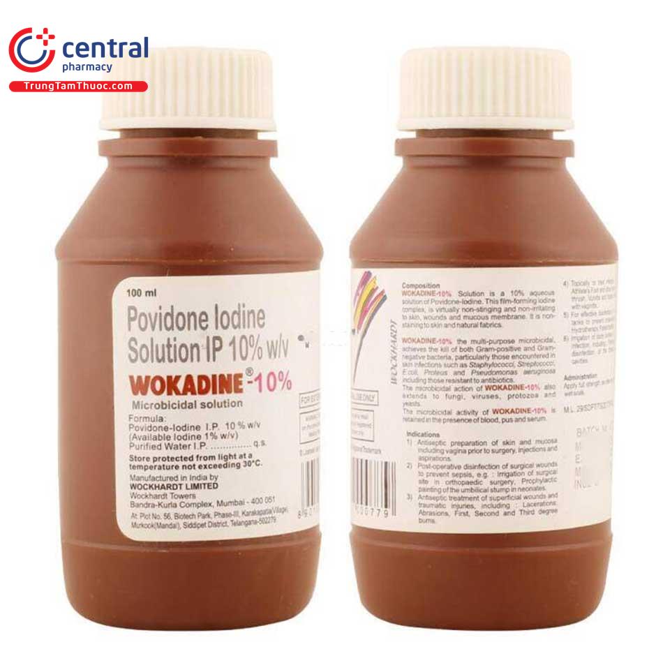 povidone iodine solution ip wokadin 10 100ml 2 V8511