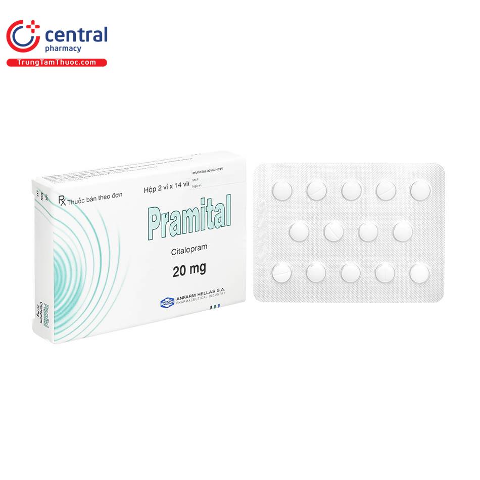 [CHÍNH HÃNG] Thuốc Pramital 20 mg điều trị bệnh trầm cảm nặng