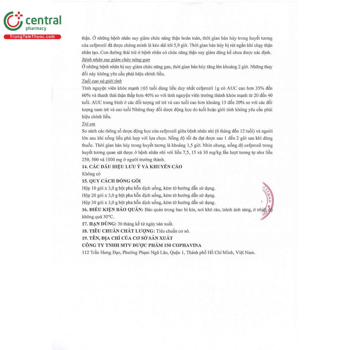 precozil 250 10 M5841